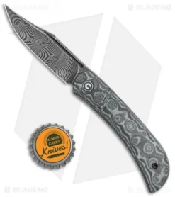 CIVIVI Appalachian Drifter Knife Gray G-10 W/ Rose CF (2.9" Damascus) C2015DS-1 -Civivi CIVIVI Appalachian Drifter SJ Gray G 10 Rose CF Damascus C2015DS 1 BHQ 116953 jr bottlecap