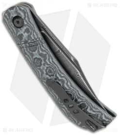 CIVIVI Appalachian Drifter Knife Gray G-10 W/ Rose CF (2.9" Damascus) C2015DS-1 -Civivi CIVIVI Appalachian Drifter SJ Gray G 10 Rose CF Damascus C2015DS 1 BHQ 116953 jr side