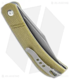 CIVIVI Appalachian Drifter Slip Joint Knife Olive Micarta (2.9"SW) C2015B 6 CIVIVI Appalachian Drifter Slip Joint Knife Olive Micarta (2.9"SW) C2015B -Civivi CIVIVI Appalachian Drifter SJ Olive Gray C2015B BHQ 116941 jr side