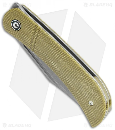 CIVIVI Appalachian Drifter Slip Joint Knife Olive Micarta (2.9"SW) C2015B 2 CIVIVI Appalachian Drifter Slip Joint Knife Olive Micarta (2.9"SW) C2015B - Image 2