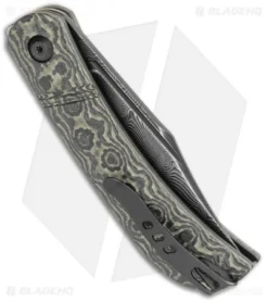 CIVIVI Appalachian Drifter Knife Yellow G-10 W/ Rose CF (2.9" Dam) C2015DS-3 -Civivi CIVIVI Appalachian Drifter SJ Yellow G 10 Rose CF Damascus C2015DS 3 BHQ 116961 jr side