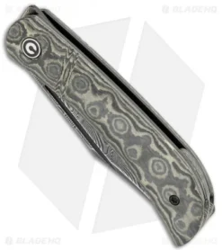 Civivi -Civivi CIVIVI Appalachian Drifter SJ Yellow G 10 Rose CF Damascus C2015DS 3 BHQ 116961 jr spine