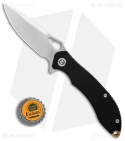 CIVIVI Aquila Flipper Liner Lock Knife Black G-10 (3.4" Satin) C805F -Civivi CIVIVI Aquila Black G10 Satin BHQ 89933 er bottlecap
