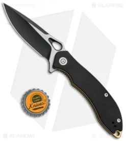 CIVIVI Aquila Flipper Liner Lock Knife Black G-10 (3.4" Black) C805E -Civivi CIVIVI Aquila Flipper LL Black G 10 Black BHQ 89932 jr bottlecap
