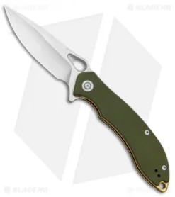 CIVIVI Aquila Flipper Liner Lock Knife OD Green G-10 (3.4" Satin) C805B