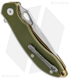 CIVIVI Aquila Flipper Liner Lock Knife OD Green G-10 (3.4" Satin) C805B -Civivi CIVIVI Aquila Flipper LL OD Green G 10 Satin BHQ 89929 jr side