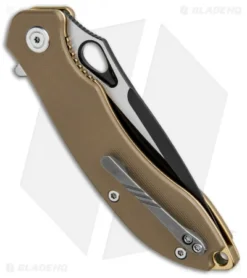 CIVIVI Aquila Flipper Liner Lock Knife Tan G-10 (3.4" Black) C805C -Civivi CIVIVI Aquila Flipper LL Tan G 10 Black BHQ 89932 jr side