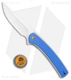 CIVIVI Asticus Liner Lock Knife Blue G-10 (3.8" Satin) C2002C -Civivi CIVIVI Asticus LL Blue G 10 Damascus C2002C BHQ 109010 jr bottlecap