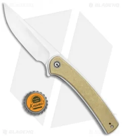 CIVIVI Asticus Liner Lock Knife Stonewashed Brass (3.8" Satin) C2002E -Civivi CIVIVI Asticus LL Brass Satin BHQ 118855 jr bottlecap