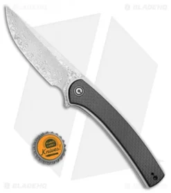 CIVIVI Asticus Liner Lock Knife Carbon Fiber/G-10 (3.8" Damascus) C2002DS-1 -Civivi CIVIVI Asticus LL CF G 10 Damascus C2002DS 1 BHQ 109012 jr bottlecap