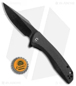 CIVIVI Baklash Flipper Liner Lock Knife G-10/CF (3.5" Black Stonewash) C801I 8 CIVIVI Baklash Flipper Liner Lock Knife G-10/CF (3.5" Black Stonewash) C801I -Civivi CIVIVI Baklash Flipper LL Black CF Black SW C801I BHQ 103161 jr bottlecap