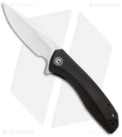 CIVIVI Baklash Flipper Liner Lock Knife Ebony Wood (3.5" Satin) C801E