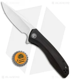 CIVIVI Baklash Flipper Liner Lock Knife Ebony Wood (3.5" Satin) C801E -Civivi CIVIVI Baklash Flipper LL Ebony Wood Satin C801E BHQ 99574 jr bottlecap