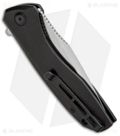 CIVIVI Baklash Flipper Liner Lock Knife Ebony Wood (3.5" Satin) C801E -Civivi CIVIVI Baklash Flipper LL Ebony Wood Satin C801E BHQ 99574 jr side