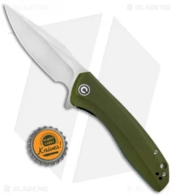 CIVIVI Baklash Flipper Liner Lock Knife OD Green G-10 (3.5" Satin) C801A -Civivi CIVIVI Baklash Flipper LL OD Green G 10 Satin C801A BHQ 87964 jr bottlecap 1