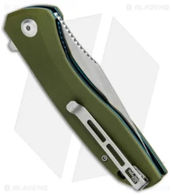 CIVIVI Baklash Flipper Liner Lock Knife OD Green G-10 (3.5" Satin) C801A -Civivi CIVIVI Baklash Flipper LL OD Green G 10 Satin C801A BHQ 87964 jr side