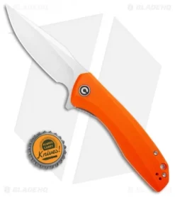 CIVIVI Baklash Flipper Liner Lock Knife Orange G-10 (3.5" Satin) C801G -Civivi CIVIVI Baklash Flipper LL Orange G 10 Satin C801G BHQ 103151 jr bottlecap