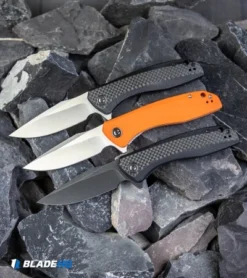 CIVIVI Baklash Flipper Liner Lock Knife Orange G-10 (3.5" Satin) C801G -Civivi CIVIVI Baklash Flipper Liner Lock Knife Black CF Black Stonewash C801I BHQ 103161 kp rock web 1