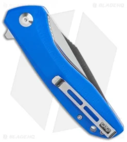 CIVIVI Baklash Flipper Liner Lock Knife Blue G-10 (3.5" Satin) C801F -Civivi CIVIVI Baklash Flipper Liner Lock Knife Blue G 10 3.5in Satin C801F LS Side