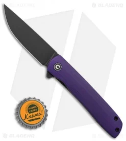 CIVIVI Brad Zinker Bo Liner Lock Knife Purple G-10 (2.9" Black SW) -Civivi CIVIVI Brad Zinker Bo LL Purple G 10 Black SW BHQ 136916 td size jr