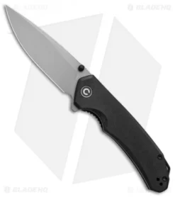 CIVIVI Brazen Drop Point Liner Lock Knife Black G-10 (3.5" Stonewash) C2102C