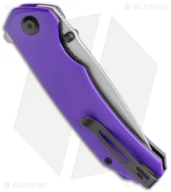 CIVIVI Brazen Drop Point Liner Lock Knife Purple G-10 (3.5" Stonewash) C2102A -Civivi CIVIVI Brazen DP LL Purple G 10 SW BHQ 121004 jr side