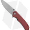 CIVIVI Brazen Drop Point Liner Lock Knife Red G-10 (3.5" Stonewash) C2102B