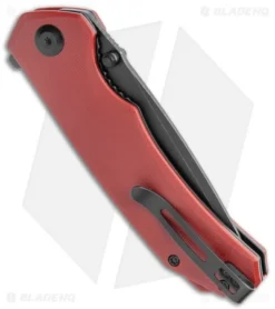 CIVIVI Brazen Tanto Liner Lock Knife Burgundy G-10 (3.5" Black D2) C2023B -Civivi CIVIVI Brazen Tanto LL Burgundy G 10 Black BHQ 120364 jr side