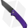 CIVIVI Brazen Tanto Liner Lock Knife Purple G-10 (3.5" Black D2) C2023D