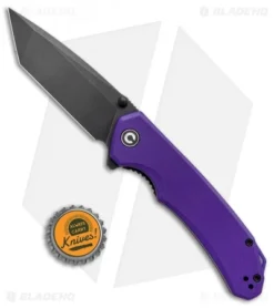 CIVIVI Brazen Tanto Liner Lock Knife Purple G-10 (3.5" Black D2) C2023D -Civivi CIVIVI Brazen Tanto LL Purple G 10 Black BHQ 137750 jr bottlecap