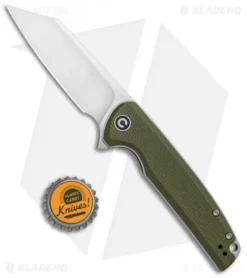 CIVIVI Brigand Liner Lock Knife OD Green G-10 (3.5" Satin D2) C909A -Civivi CIVIVI Brigand LL OD Green G 10 Satin C909A BHQ 101597 jr bottlecap