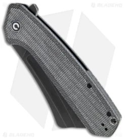 CIVIVI Bullmastiff Liner Lock Knife Dark Green Micarta (3.8" Black SW) C2006F -Civivi CIVIVI Bullmastiff LL Dark Green Micarta Black SW BHQ 141476 jr spine