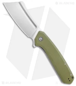CIVIVI Bullmastiff Liner Lock Knife OD Green G-10 (3.8" Stonewash) C2006A