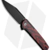 CIVIVI Cachet Frame Lock Knife Red & Black G-10 (2.34" Blackwashed) C20041C-1