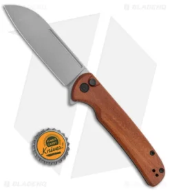 CIVIVI Chevalier Button Lock Flipper Knife Cuibourtia Wood (3.5" Satin) C20022-3 -Civivi CIVIVI Chevalier Button Lock Flipper Cuibourtia Wood Satin BHQ 142909 jr bottlecap