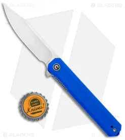 CIVIVI Chronic Liner Lock Knife Blue G-10 (3.22" Satin) -Civivi CIVIVI Chronic LL Blue G 10 Satin C917B BHQ 105674 jr bottlecap