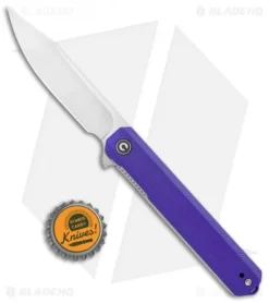 CIVIVI Chronic Liner Lock Knife Purple G-10 (3.22" Satin) C917D -Civivi CIVIVI Chronic LL Purple G 10 Satin C917D BHQ 120372 jr bottlecap