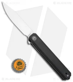 CIVIVI Chronic Liner Lock Knife Black G-10 (3.22" Satin) -Civivi CIVIVI Chronic Liner Lock Knife Black G 10 Satin BHQ 105675 kp bottle cap