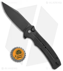 CIVIVI Cogent Button Lock Flipper Knife Black G-10 (3.5" Black) C20038D-1 -Civivi CIVIVI Cogent Button Lock Fipper Black G 10 Black C20038D 1 BHQ 137734 jr bottlecap