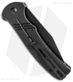 CIVIVI Cogent Button Lock Flipper Knife Black G-10 (3.5" Black Serr) C20038E-1 -Civivi CIVIVI Cogent Button Lock Fipper Black G 10 Black Serr C20038E 1 BHQ 137747 jr side