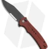 CIVIVI Cogent Button Lock Knife Burgundy G-10 (3.5" Black Serr) C20038E-2