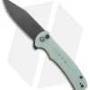 CIVIVI Cogent Button Lock Flipper Knife Natural Jade G-10 (3.5" Black) C20038D-3