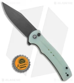 CIVIVI Cogent Button Lock Flipper Knife Natural Jade G-10 (3.5" Black) C20038D-3 -Civivi CIVIVI Cogent Button Lock Fipper Jade G 10 Black C20038D 3 BHQ 137736 jr bottlecap