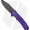CIVIVI Cogent Button Lock Flipper Knife Purple G-10 (3.5" Black) C20038D-2