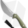 CIVIVI Concept 22 Fixed Blade Knife Green G-10 (4.8" Satin) C21047-2