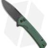 CIVIVI Conspirator Button Lock Knife Green Micarta (3.5" Black SW) C21006-2