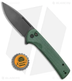 CIVIVI Conspirator Button Lock Knife Green Micarta (3.5" Black SW) C21006-2 -Civivi CIVIVI Conspirtator Button Lock Green Micarta Black SW BHQ 141465 jr bottlecap