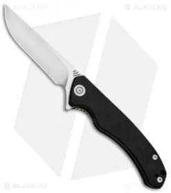 CIVIVI Courser Flipper Liner Lock Knife Black G-10 (3.4" Satin) C804C