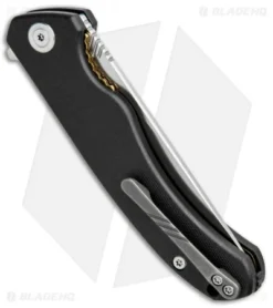 CIVIVI Courser Flipper Liner Lock Knife Black G-10 (3.4" Satin) C804C -Civivi CIVIVI Courser Flipper LL Black G 10 Satin BHQ 89927 jr side