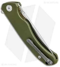 CIVIVI Courser Flipper Liner Lock Knife OD Green G-10 (3.4" Satin) C804A -Civivi CIVIVI Courser Flipper LL OD Green G 10 Satin BHQ 89923 jr side